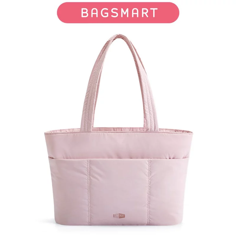 BAGSMART Túi Tote Nữ Du Lịch 14inch Laptop Bag Ba lô lớn Túi thể thao du lịch túi đi làm đa năng lịch và công sở Tote shouldbag — ảnh 1