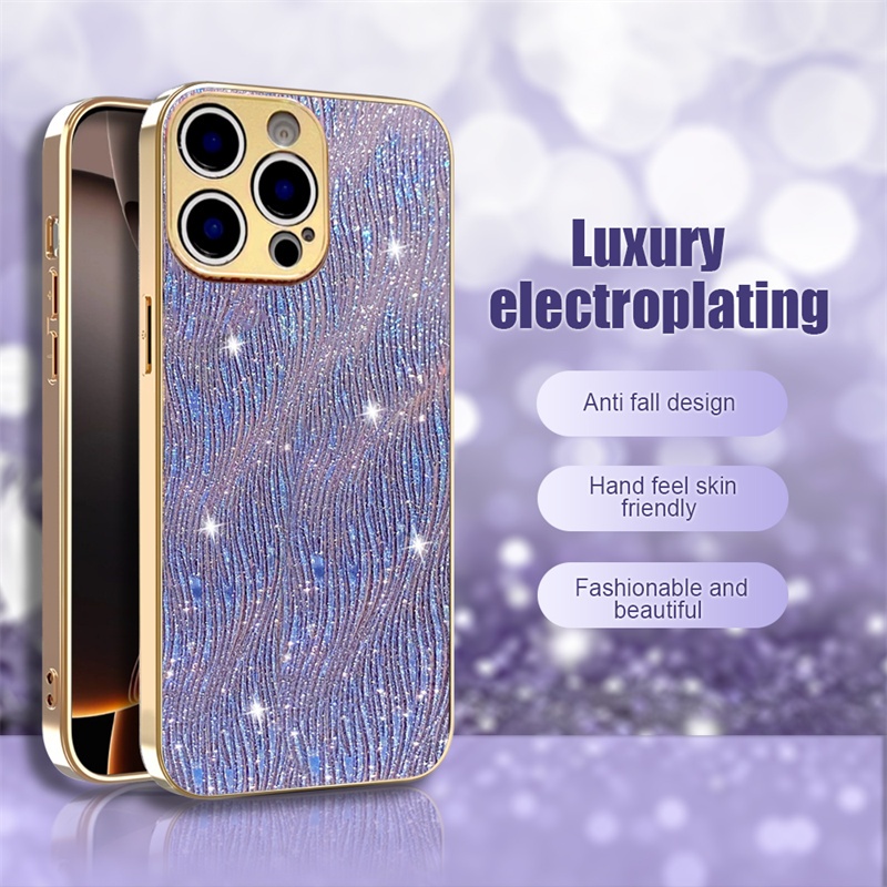 Ốp Điện Thoại Da Sang Trọng Cho Samsung Galaxy S23 S24 FE S25 Ultra Edge Plus + A26 A34 A35 A36 A53 A54 A55 A56 5G Caisng Mạ Chống Sốc Mặt Sau