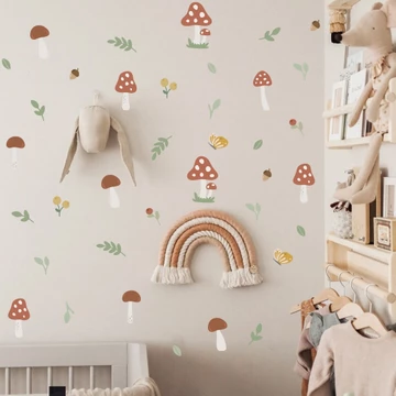 Phòng Trẻ Em Phòng Ngủ Hoạt Hình Lá Dâu Trang Trí Dán Tường Phòng Ngủ Phòng Khách Sofa Nền Dán Tường