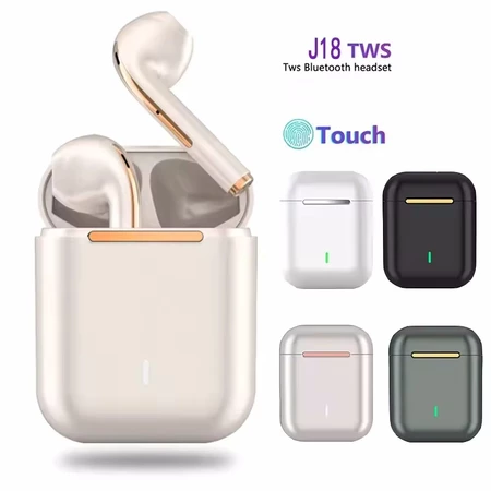 Tai nghe Bluetooth J18TWS chính hãng MỚI Tai nghe không dây thực sự Tai nghe nhét tai trong tai Tai nghe rảnh tay Buds cho điện thoại di động