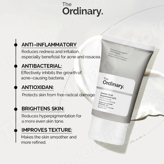 The Ordinary Azelaic Acid Cream Squalane Cleanser Sunscreen For Face Wash Pimple Remover Acne Scars And Pores Dark Spot Remover Brightening UV Protection Skin Care