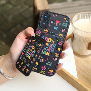 Ốp ví họa tiết cầu vồng vui nhộn cho trẻ em iPhone 11promax 12 13pro 15pro 15promax 14 14promax 14pro 16 pro max 16 plus Ốp điện thoại ví đen