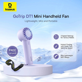 Quạt cầm tay mini siêu nhẹ Baseus GoTrip DT1 4 M/S Tốc độ gió mạnh & Tối đa 10000 vòng/phút 39dB Hoạt động êm ái