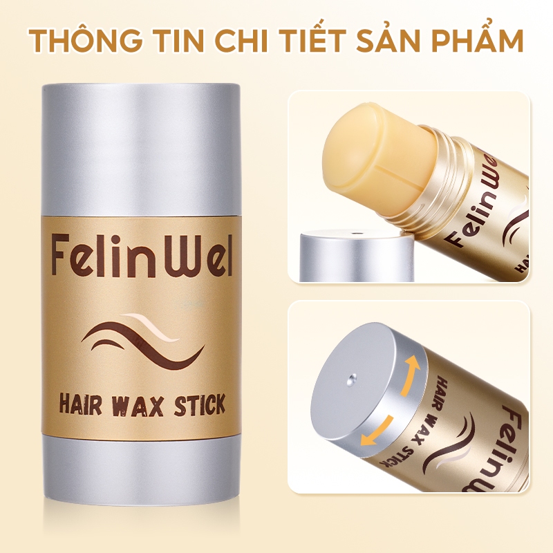 FelinWel - Bộ Tạo Kiểu Tóc 2 Trong 1: Sáp Vuốt Tóc + Bột Tạo Bóng, Định Hình Nếp Cho Mọi Loại Tóc