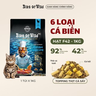 Hạt Bite of Wild F42 gói 1KG 42% protein từ 6 loại cá, không ngũ cốc, cho mèo mọi lứa tuổi