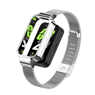 Dây đeo đồng hồ kim loại cho Mi Band 9 / 8 Active và Redmi Band 3 / 2 Vòng đeo tay bằng thép không gỉ Dây đeo cho Xiaomi Smart Band 9 / 8 Active