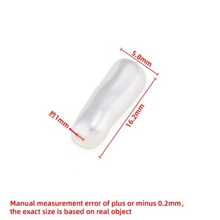 Chất Lượng Cao Baroque Không Đều Cột Qua Lỗ Ngọc Trai ABS Hạt DIY Trang Sức Đính Hạt Phụ Kiện