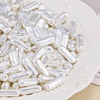 Chất Lượng Cao Baroque Không Đều Cột Qua Lỗ Ngọc Trai ABS Hạt DIY Trang Sức Đính Hạt Phụ Kiện