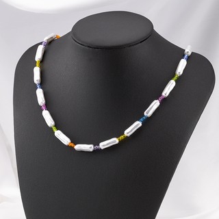 Chất Lượng Cao Baroque Không Đều Cột Qua Lỗ Ngọc Trai ABS Hạt DIY Trang Sức Đính Hạt Phụ Kiện