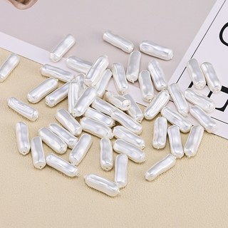 Chất Lượng Cao Baroque Không Đều Cột Qua Lỗ Ngọc Trai ABS Hạt DIY Trang Sức Đính Hạt Phụ Kiện
