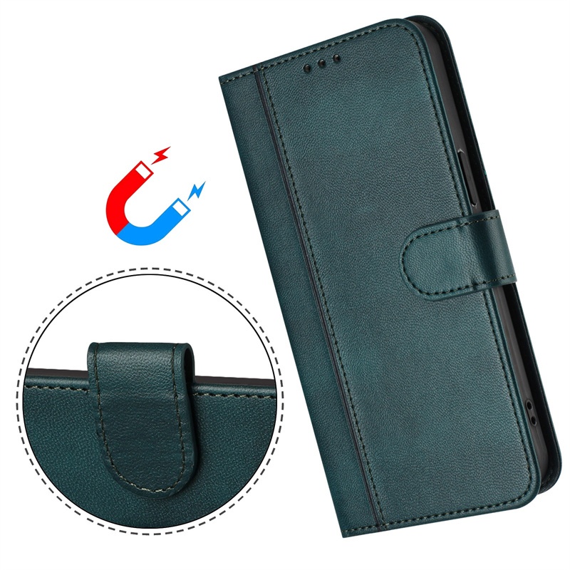Vỏ Cho Sharp Aquos V Air Wish 4 Zero 6 Basio Active3 Simple Sumaho5 SH-C02 SH-52E SH-RM18 SHG 04 A001SH A102SH Ví Da Bỏ Túi Khe Cắm Thẻ Flip Case Cover