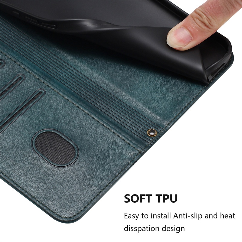 Vỏ Cho Sharp Aquos V Air Wish 4 Zero 6 Basio Active3 Simple Sumaho5 SH-C02 SH-52E SH-RM18 SHG 04 A001SH A102SH Ví Da Bỏ Túi Khe Cắm Thẻ Flip Case Cover