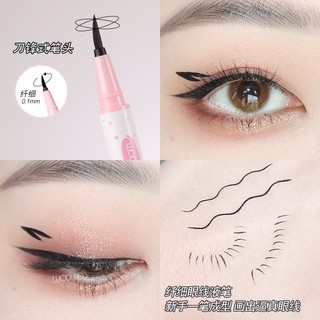 WODWOD Bút kẻ mắt màu đen Bút chì chống thấm nước Nhanh khô lâu trôi Bút kẻ mắt dạng lỏng sắc tố cao W1099