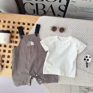 Bộ áo liền quần mùa hè mềm mại và thoải mái cho bé trai sơ sinh 0-24 tháng