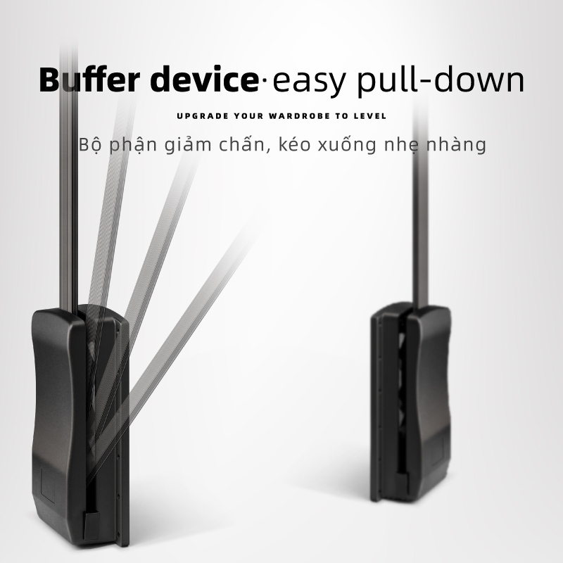 Tay nâng hạ móc áo，Giá nâng hạ treo quần áo，Tủ quần áo Áo choàng Kéo-Down Móc treo quần áo Thanh thả | BigBuy360 - bigbuy360.vn