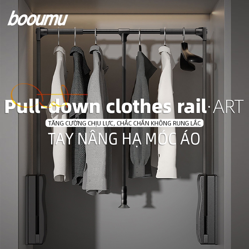 Tay nâng hạ móc áo，Giá nâng hạ treo quần áo，Tủ quần áo Áo choàng Kéo-Down Móc treo quần áo Thanh thả | BigBuy360 - bigbuy360.vn