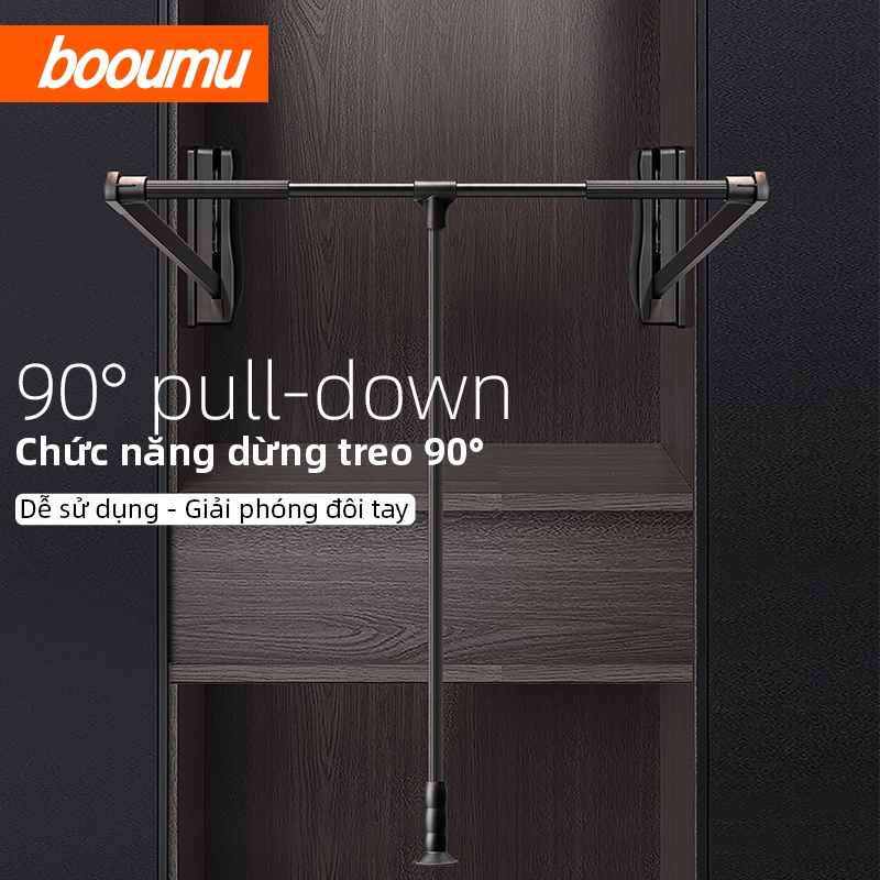 Tay nâng hạ móc áo，Giá nâng hạ treo quần áo，Tủ quần áo Áo choàng Kéo-Down Móc treo quần áo Thanh thả | BigBuy360 - bigbuy360.vn