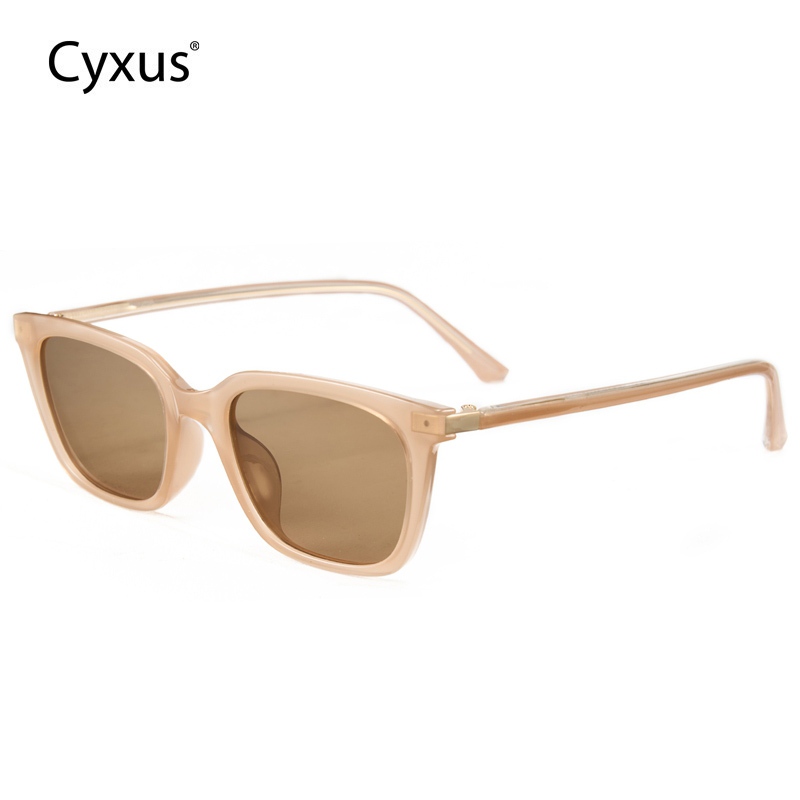 Cyxus Kính Mát Nam Nữ Phân Cực UV400 Gọng Vuông TR90 Siêu Nhẹ Tối Giản Chống Lóa Lái Xe Đi Biển P1597