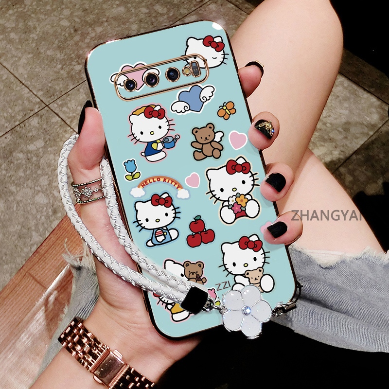 Ốp Lưng Dành Cho Samsung NOTE 9 NOTE 8 Mạ Chống Rơi TPU Vỏ Điện Thoại Silicon Mới Một Thiết Kế Thẩm Mỹ Có Họa Tiết Hình Mèo Và Trái Tim Màu Hoạt Hình Dễ Thương Và Dây Miễn Phí