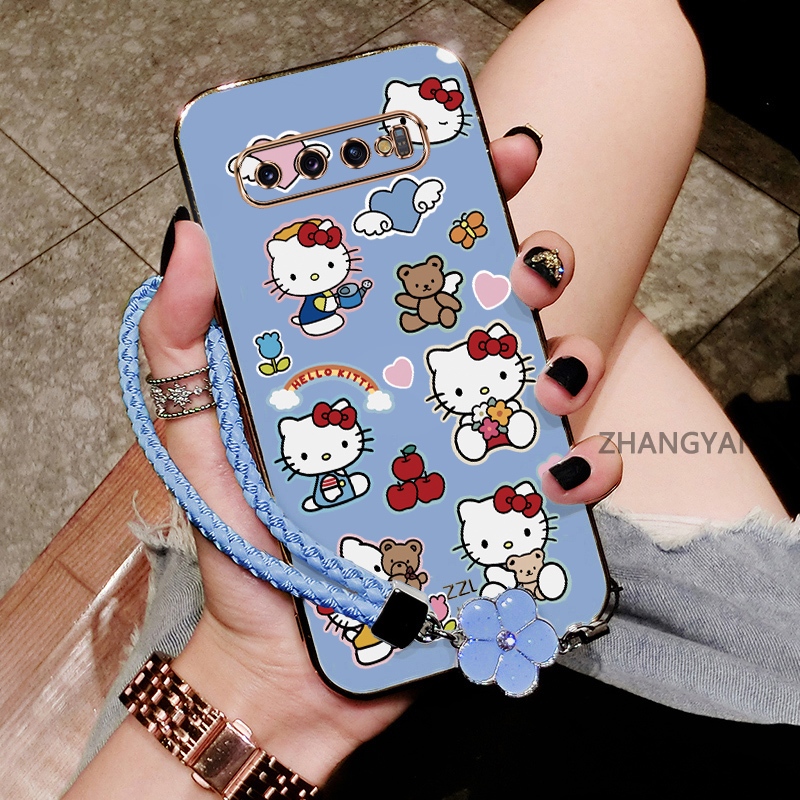 Ốp Lưng Dành Cho Samsung NOTE 9 NOTE 8 Mạ Chống Rơi TPU Vỏ Điện Thoại Silicon Mới Một Thiết Kế Thẩm Mỹ Có Họa Tiết Hình Mèo Và Trái Tim Màu Hoạt Hình Dễ Thương Và Dây Miễn Phí