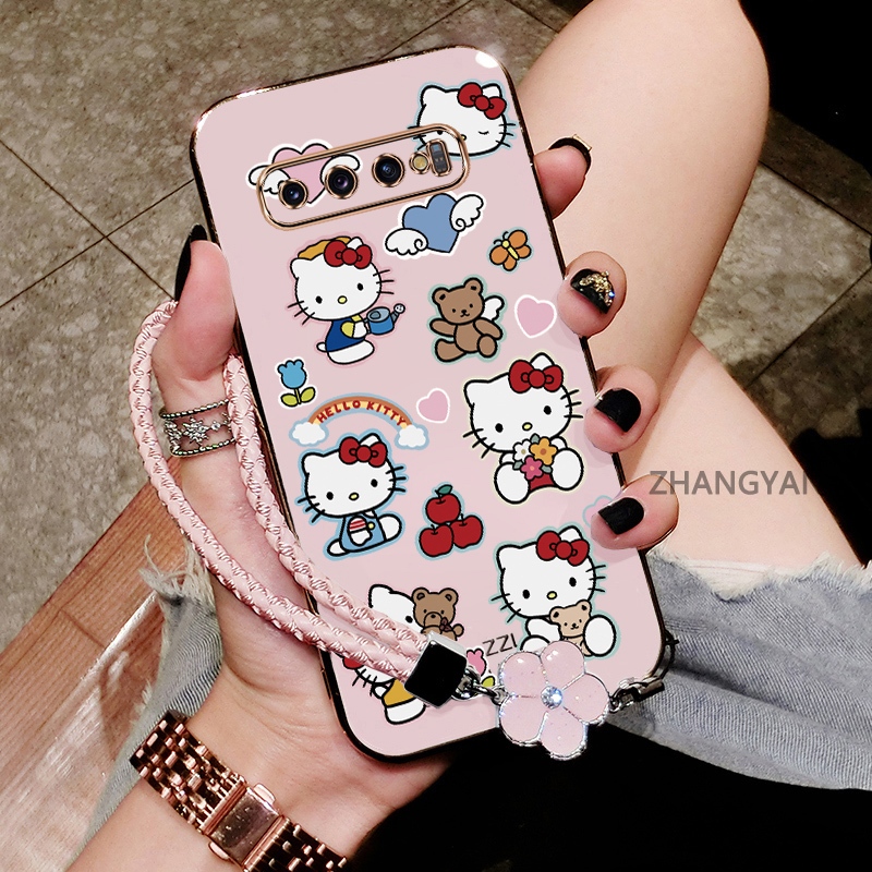 Ốp Lưng Dành Cho Samsung NOTE 9 NOTE 8 Mạ Chống Rơi TPU Vỏ Điện Thoại Silicon Mới Một Thiết Kế Thẩm Mỹ Có Họa Tiết Hình Mèo Và Trái Tim Màu Hoạt Hình Dễ Thương Và Dây Miễn Phí