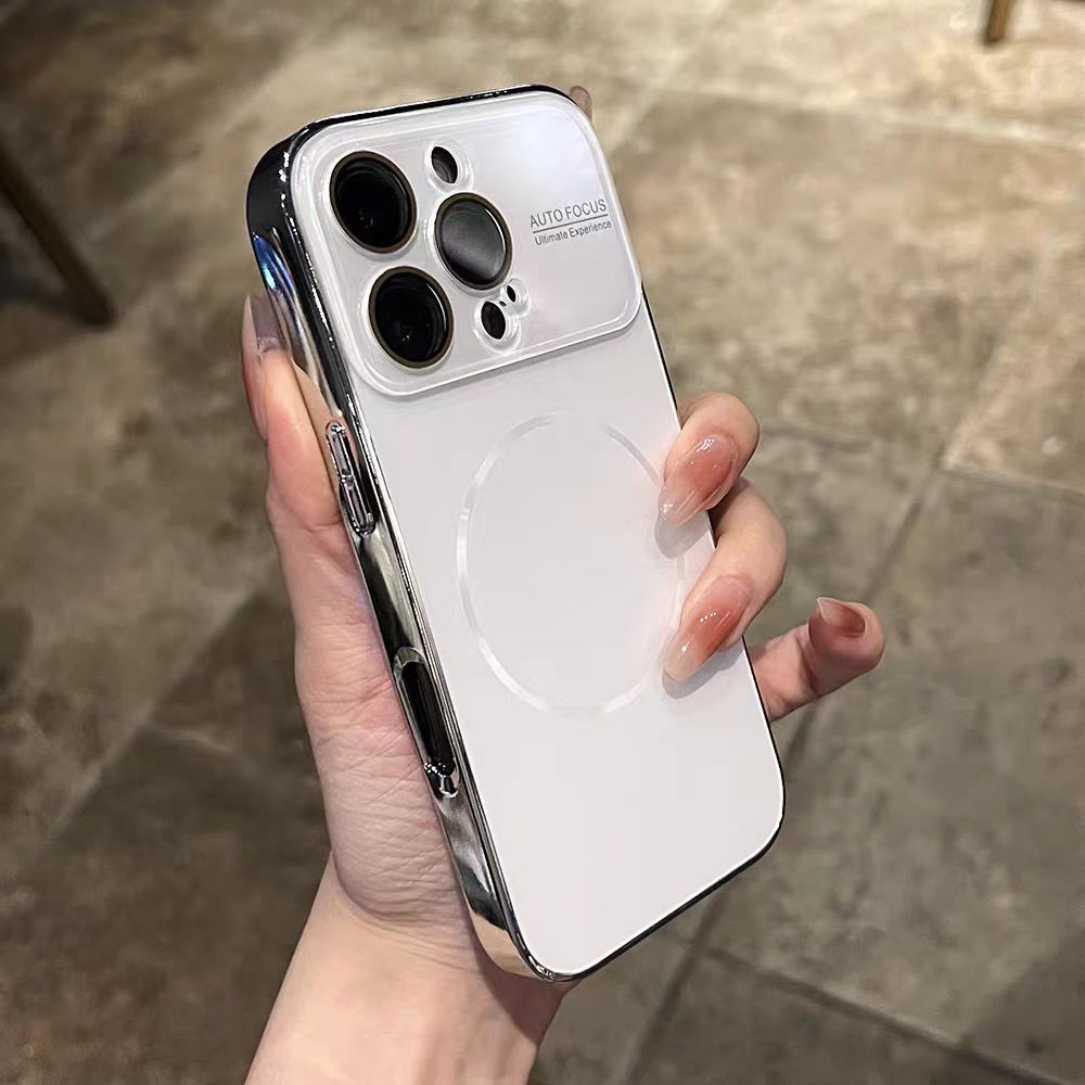 Có màng ống kính / Vỏ cứng cửa sổ lớn mạ tương thích cho iPhone 13 pro max 14 pro max 15 pro max 16 pro max 17 pro max