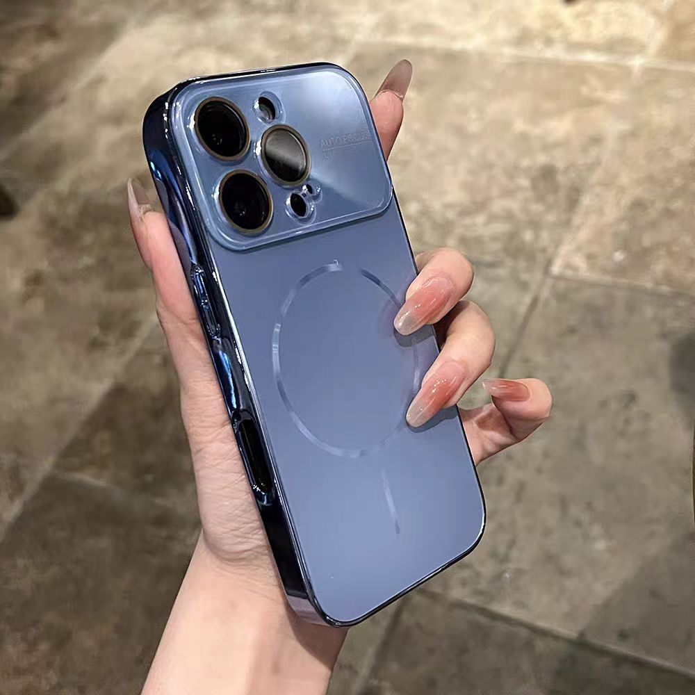 Có màng ống kính / Vỏ cứng cửa sổ lớn mạ tương thích cho iPhone 13 pro max 14 pro max 15 pro max 16 pro max 17 pro max