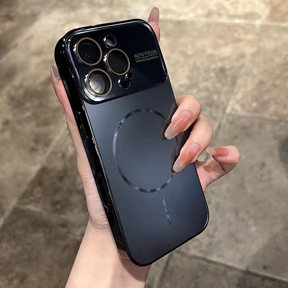 Có màng ống kính / Vỏ cứng cửa sổ lớn mạ tương thích cho iPhone 13 pro max 14 pro max 15 pro max 16 pro max 17 pro max
