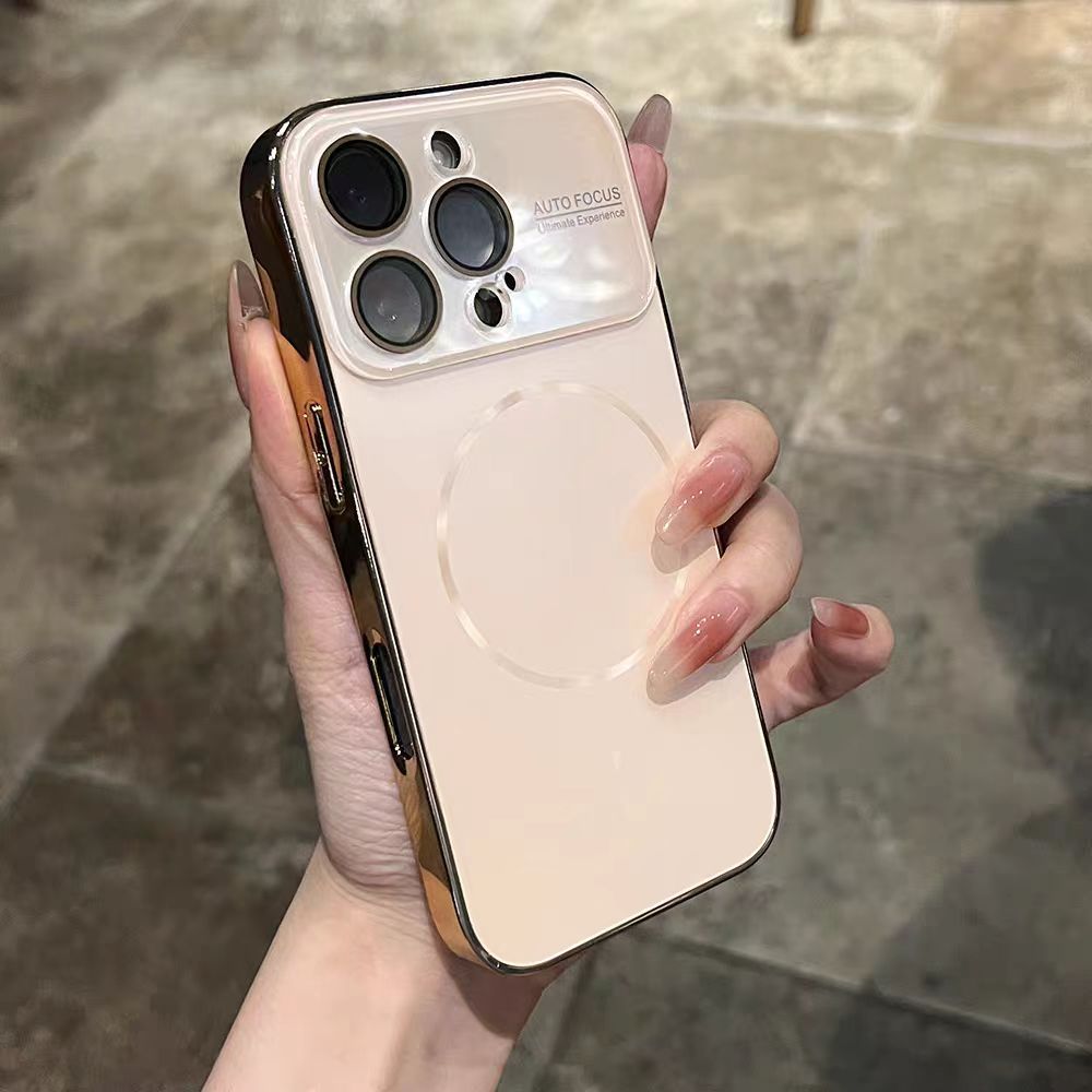 Có màng ống kính / Vỏ cứng cửa sổ lớn mạ tương thích cho iPhone 13 pro max 14 pro max 15 pro max 16 pro max 17 pro max