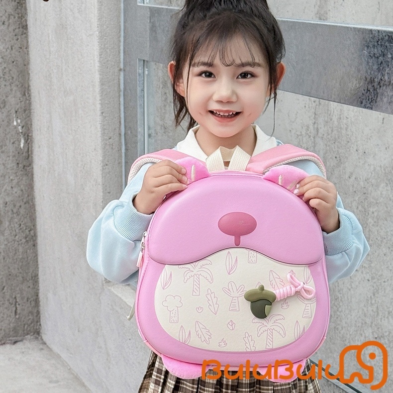 Ba lô Kawaii dành cho trẻ em Ba lô đi học hình gấu hoạt hình EVA cho bé gái Bé trai 3-6 tuổi