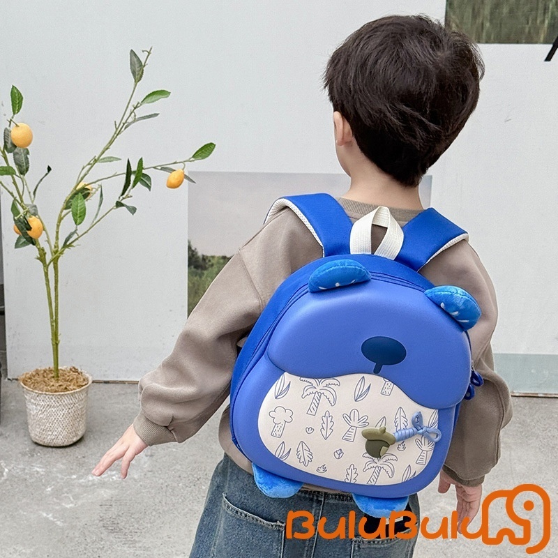 Ba lô Kawaii dành cho trẻ em Ba lô đi học hình gấu hoạt hình EVA cho bé gái Bé trai 3-6 tuổi