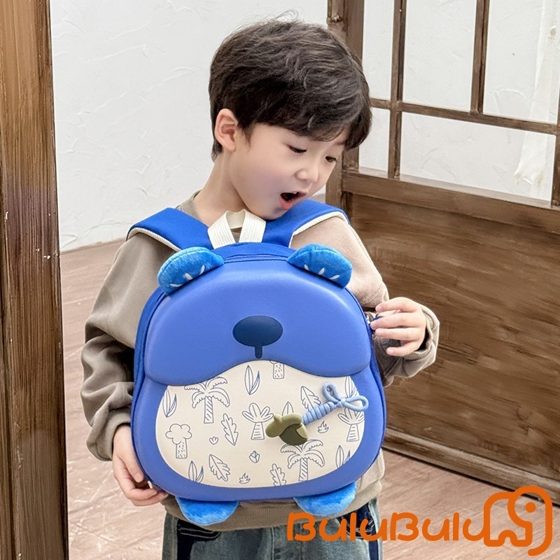 Ba lô Kawaii dành cho trẻ em Ba lô đi học hình gấu hoạt hình EVA cho bé gái Bé trai 3-6 tuổi