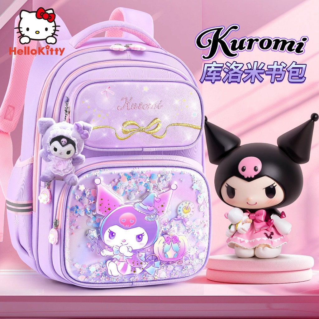 🏆 Sanrio Official Balo Học Sinh Cặp sách cho bé gái tiểu học 2026 Mẫu mới từ lớp 1 đến lớp 6 bé gái tai to bảo vệ cột sống