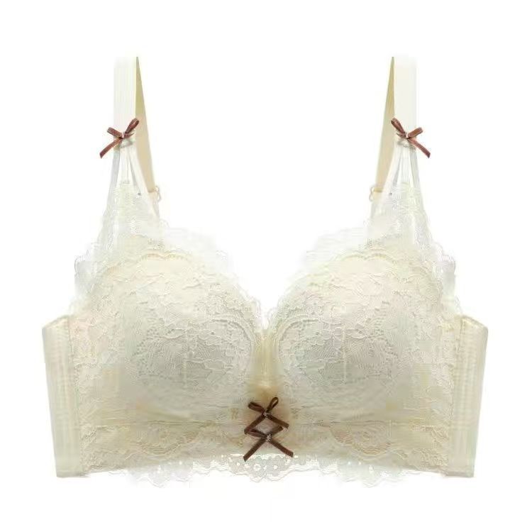 Set Áo Lót Nâng Ngực Không Gọng 6cm + Quần Lót Phối Ren Dành Cho Nữ