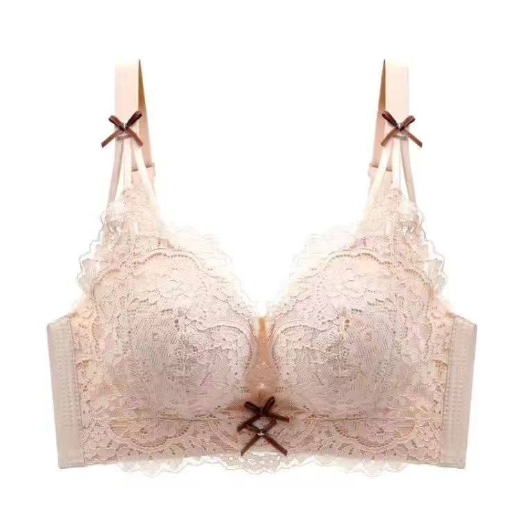 Set Áo Lót Nâng Ngực Không Gọng 6cm + Quần Lót Phối Ren Dành Cho Nữ