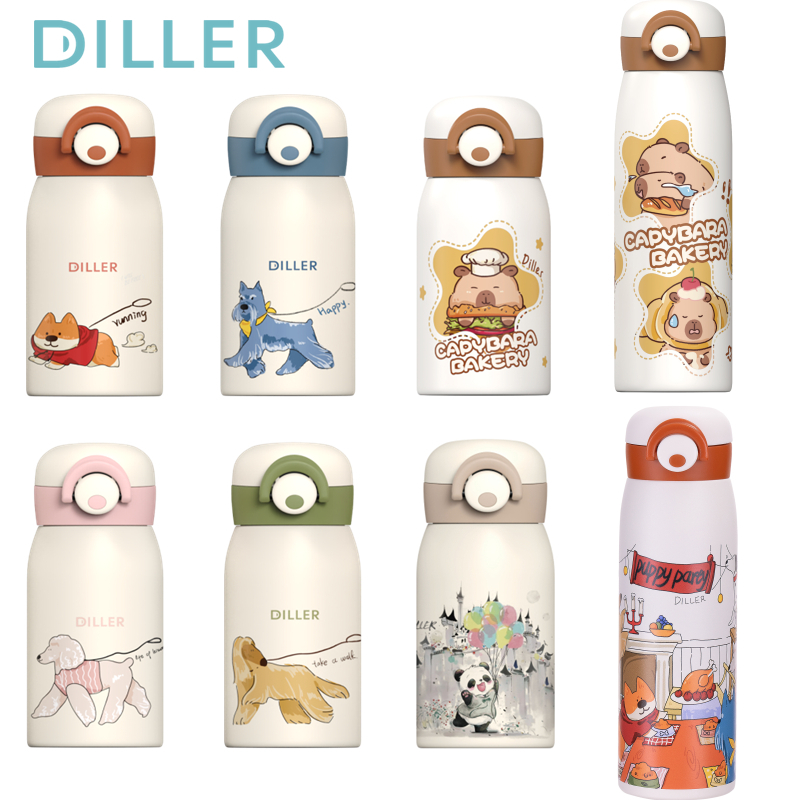 Bình giữ nhiệt chân không Diller Bình nước uống bằng thép không gỉ 316 (270 / 500ml) MLH9230