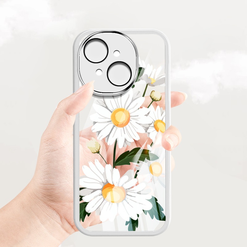 Ốp Điện Thoại Thời Trang YBD Cho ITEL A50C A90 Tecno Spark Go 1 2024 Spark Go 1S Tecno POP 9 Spark Go 2025 Minh Họa Nghệ Thuật Daisy Vỏ Dưới Trong Suốt