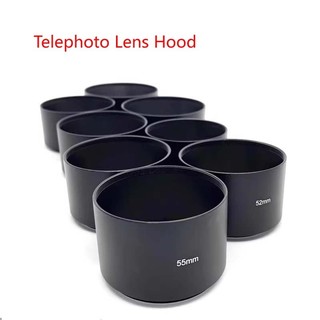 HOOD Ống Kính Kim Loại Dài 40.5mm 43mm 46mm 49mm 52mm 55mm 58mm Canon Nikon Sony Cho Olympus Pentax Fujifilm ống kính máy ảnh pxb1
