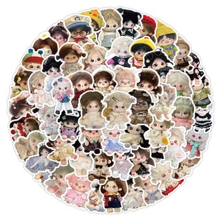60 Chiếc Búp Bê Kawaii Dán Hoạt Hình Graffiti Laptop Guitar Quà Tặng Nhật Ký Chống Nước Trang Trí Miếng Dán