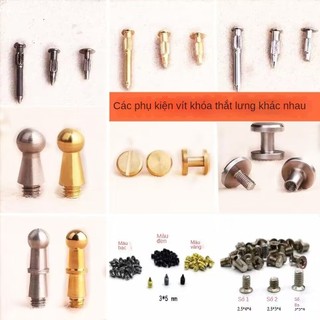 ☀Phụ kiện đầu thắt lưng, chốt khóa, đầu khóa thắt lưng nam, tấm sửa chữa, vít, đinh tán, bộ phận đầu khóa thắt lưng, chốt cố định 55EK