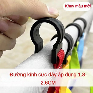 Phụ kiện lều leo núi ngoài trời Móc giá đỡ bằng nhựa móc móc kết nối Móc kết nối thanh Màn trời móc thanh thanh móc KCTO dày chống mài mòn