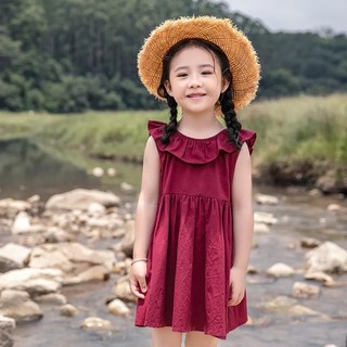 kiểu mới mùa hè Váy xếp ly lưng hình bướm bên bờ biển mùa hè dành cho bé gái