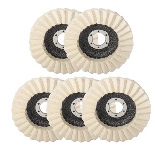 5Inch 125mm Len Đánh Bóng Bánh Xe Đánh Bóng Miếng Lót Cho Máy Mài Góc Đĩa Mài Kim Loại Gỗ Thép Không Gỉ Đánh Bóng Đĩa