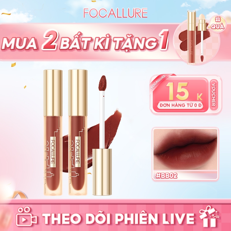 Ảnh Son lì FOCALLURE 2.8g dưỡng ẩm lâu trôi mềm mịn như nhung 1