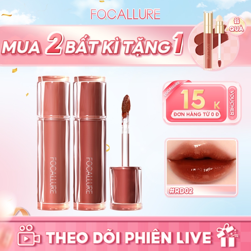 Ảnh Son bóng dạng lỏng Focallure dưỡng ẩm không dính cốc 2g 1