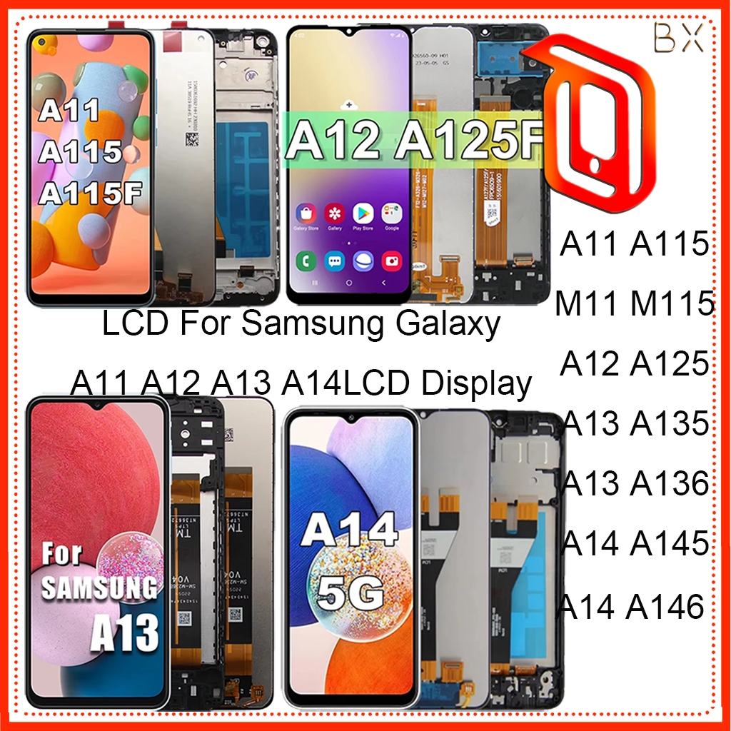 Màn hình LCD cho Samsung A11 A12 A13 A14 4G 5G Bộ số hóa màn hình cảm ứng