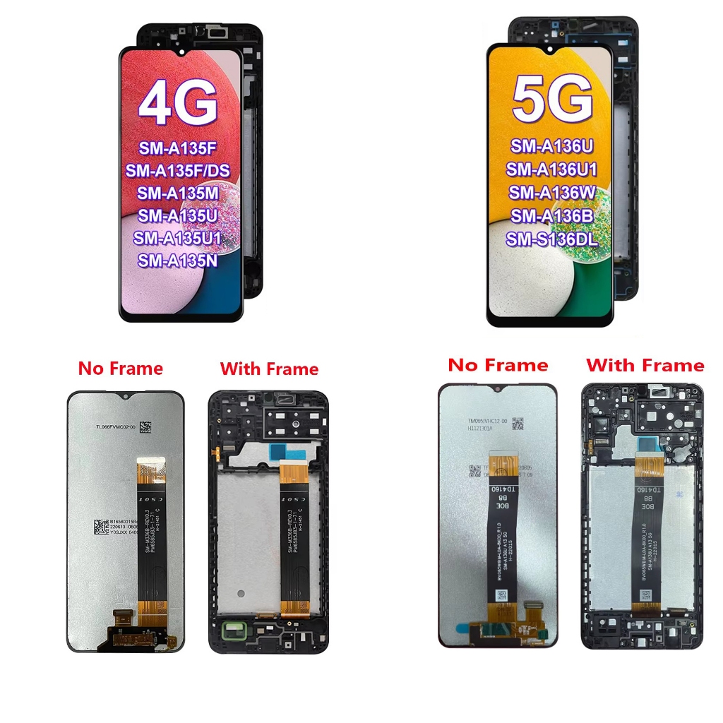 Màn hình LCD cho Samsung A11 A12 A13 A14 4G 5G Bộ số hóa màn hình cảm ứng