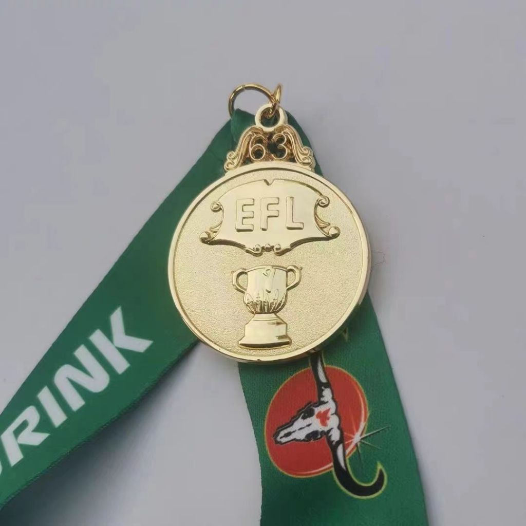 2025 EFL Carabao Cup Huy chương vô địch Liverpool FC Fan Quà tặng Mô phỏng Mô hình Bóng đá Lưu niệm Bộ sưu tập