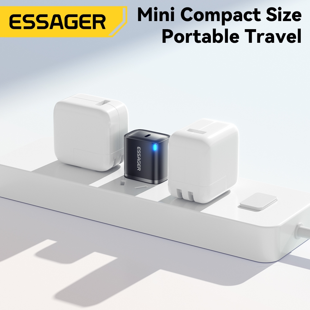 Ảnh Essager PD 20W / 30W USB-C Bộ sạc nhanh Bộ chuyển đổi phích cắm tường 3A Loại C 3