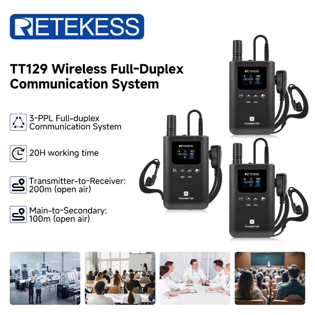 Đánh Giá Retekess TT129: Hệ Thống Hướng Dẫn Du Lịch Không Dây Đa Năng, Giảm Ồn Hiệu Quả